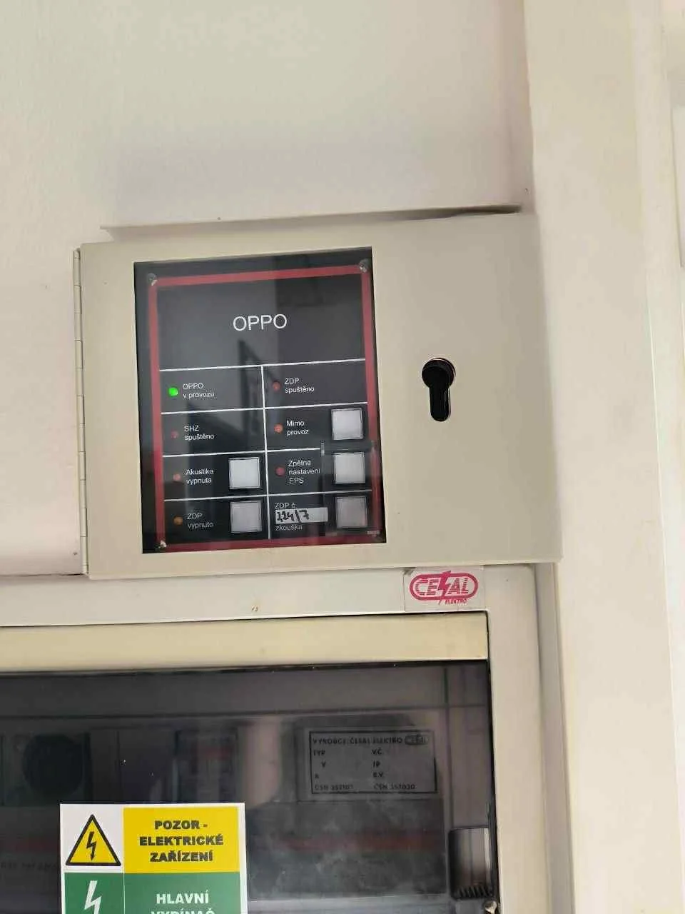 Elektronický požární systém - Leki Novasport Tachov