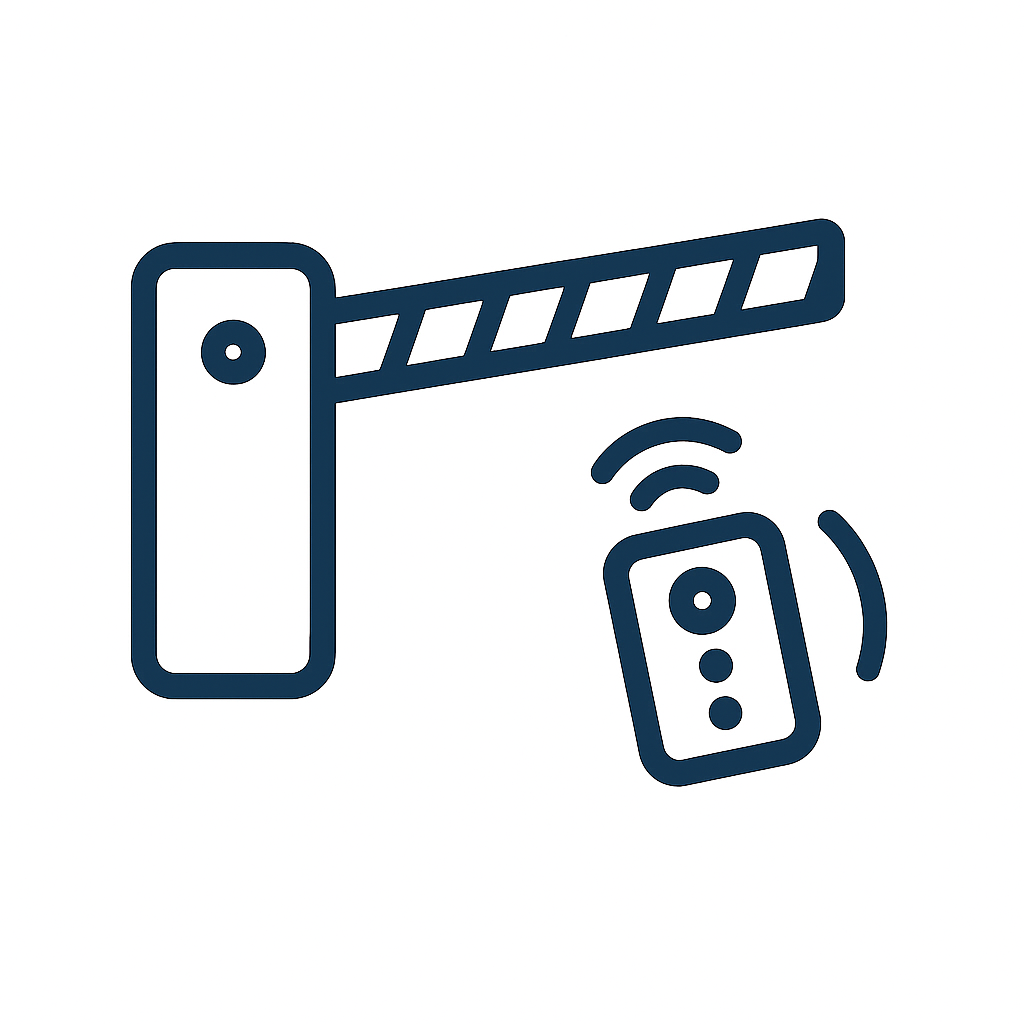 Automatická závora pro řízení vjezdu do areálu