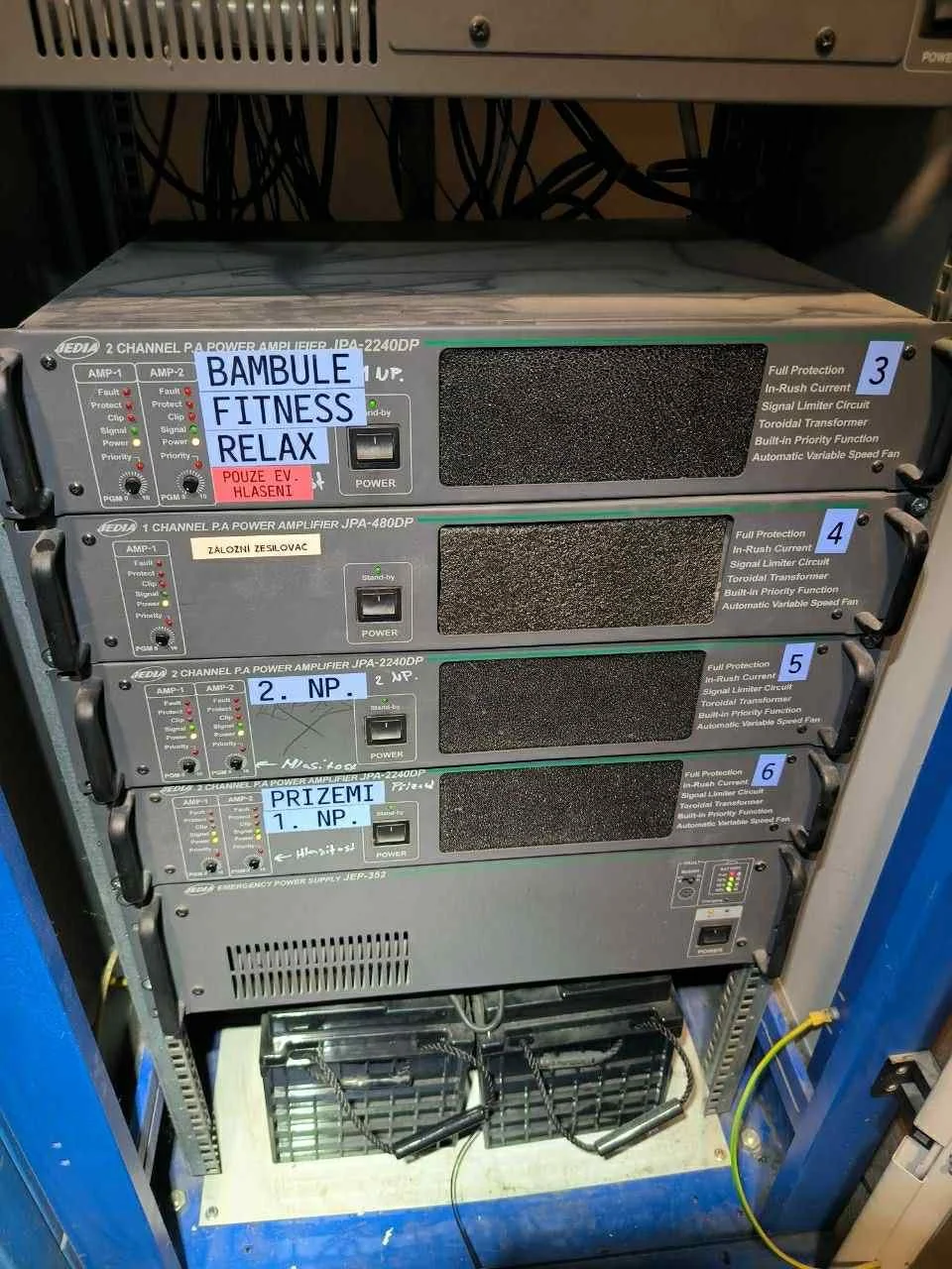 Revitalizace evakuačního rozhlasu, obchodní centrum Slovany