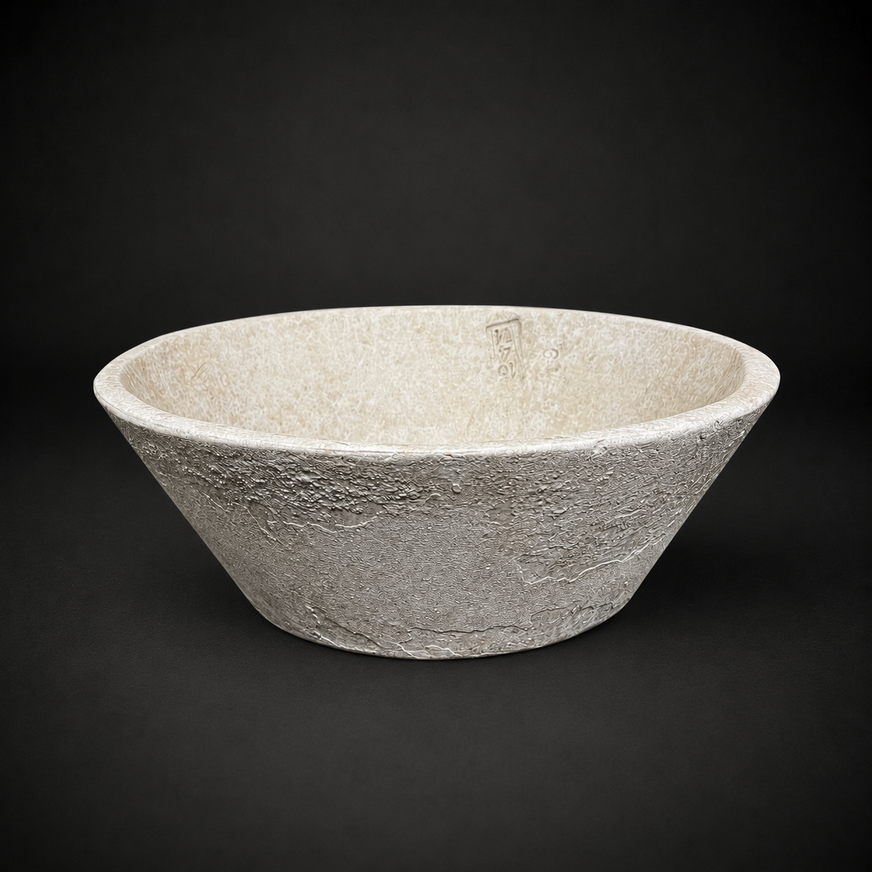 LIGHTWEIGHT CAST COMPOSITE RESIN LOW TAPERED BOWL