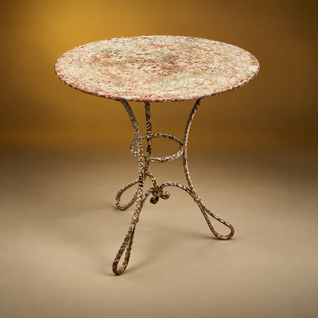FRENCH WROUGHT IRON TABLE