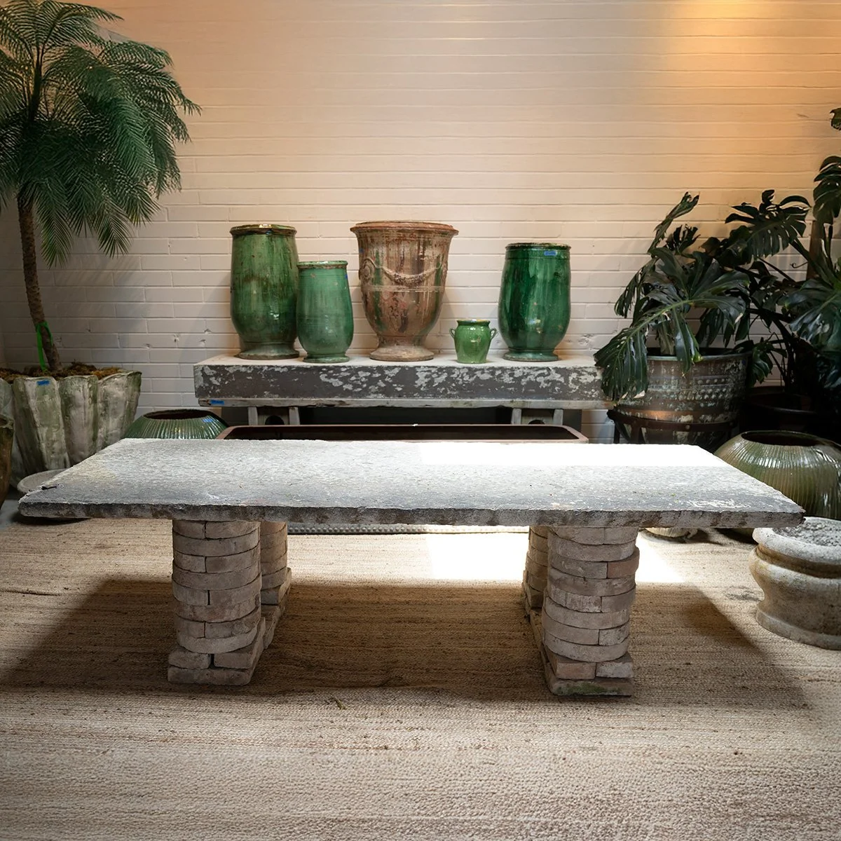 VINTAGE ITALIAN STONE TABLE