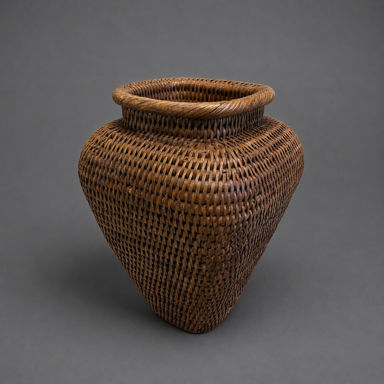 RATTAN WOVEN VASE