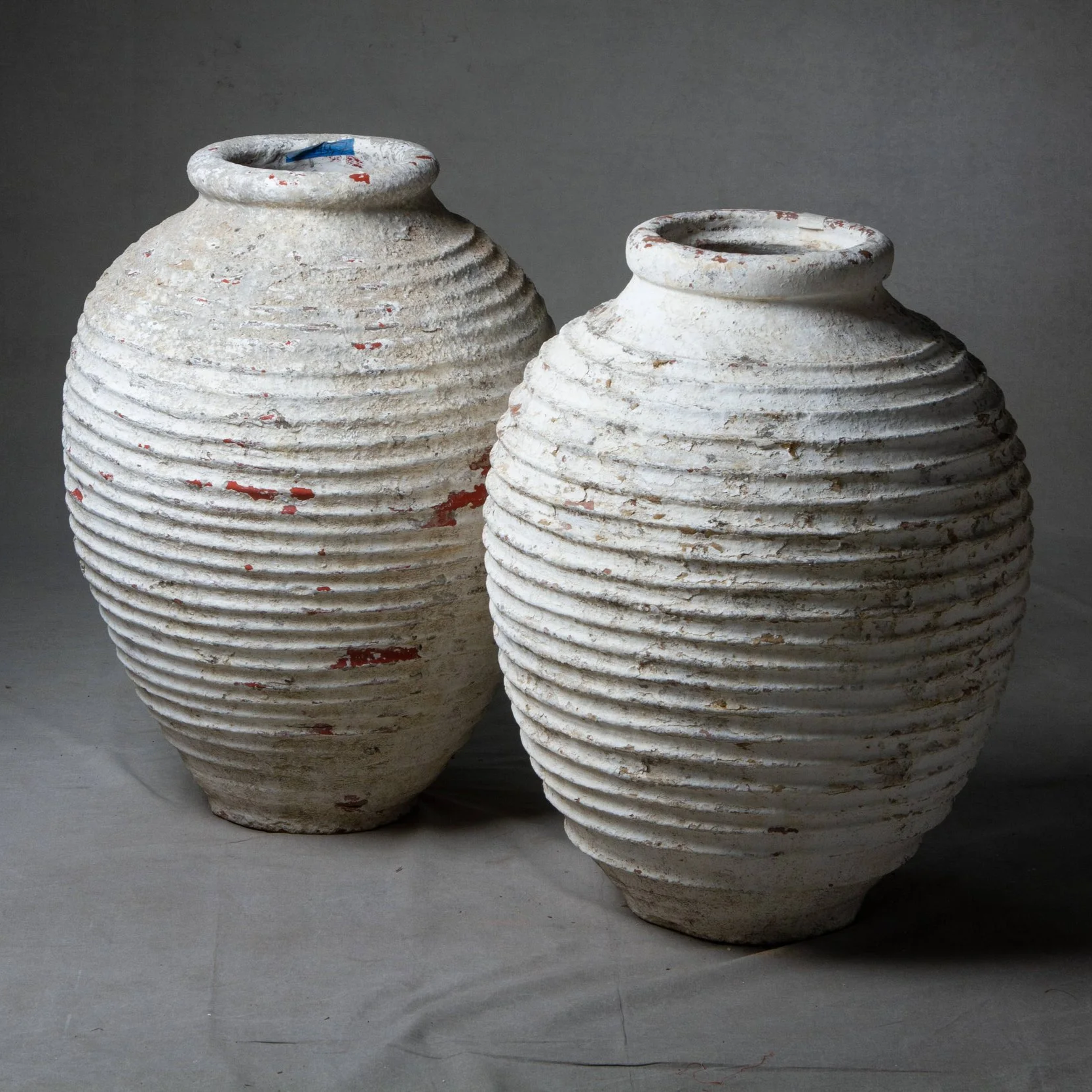 GREEK WHITE WASH POT
