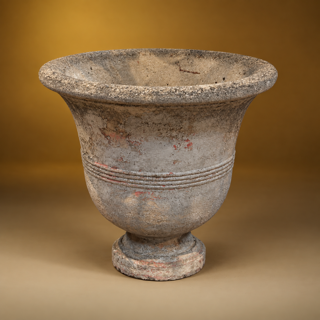 PAIR OF  CONCRETE ITALIAN URNS