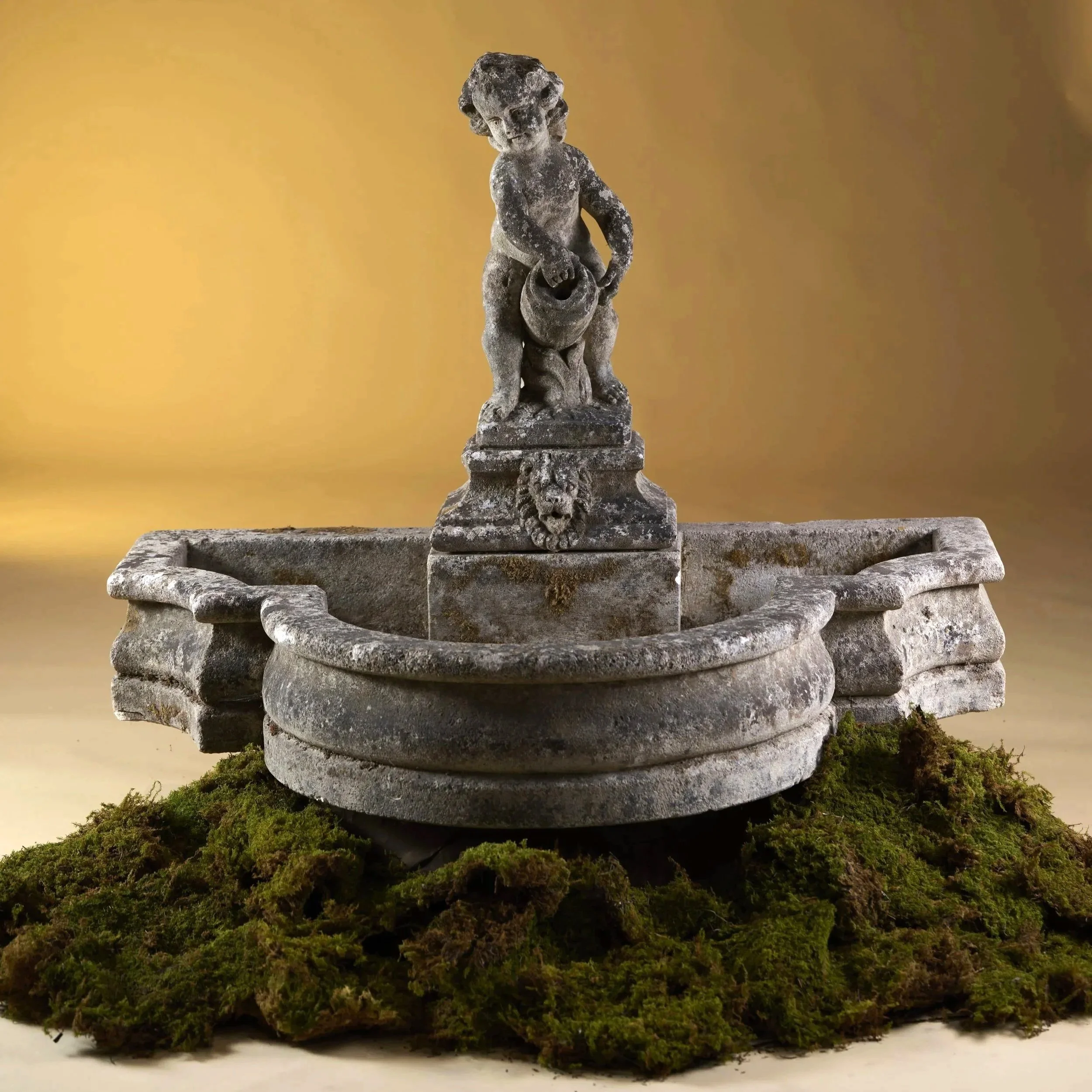 FRENCH CAST STONE FOUNTAIN