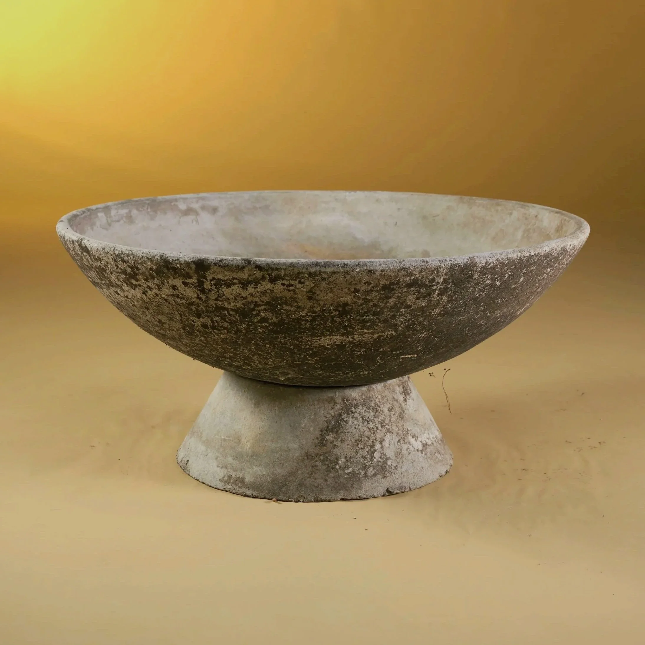 WILLY GUHL FIBERCEMENT  LOW BOWL WITH BASE