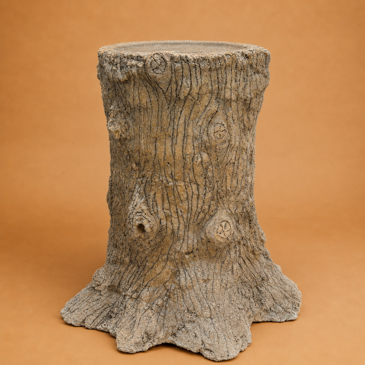 FAUX BOIS STUMP PLANTERS