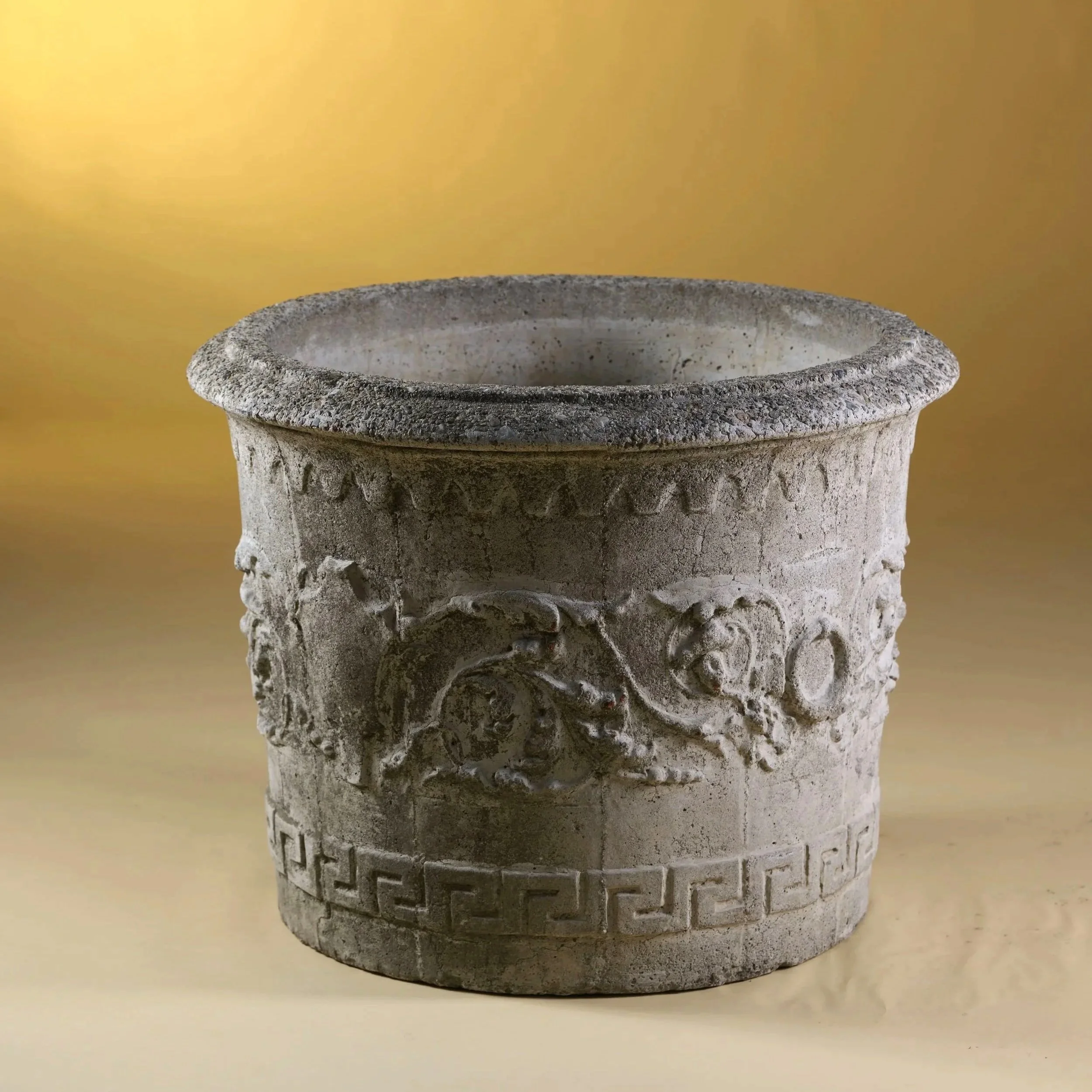 FRENCH CAST STONE PLANTERS