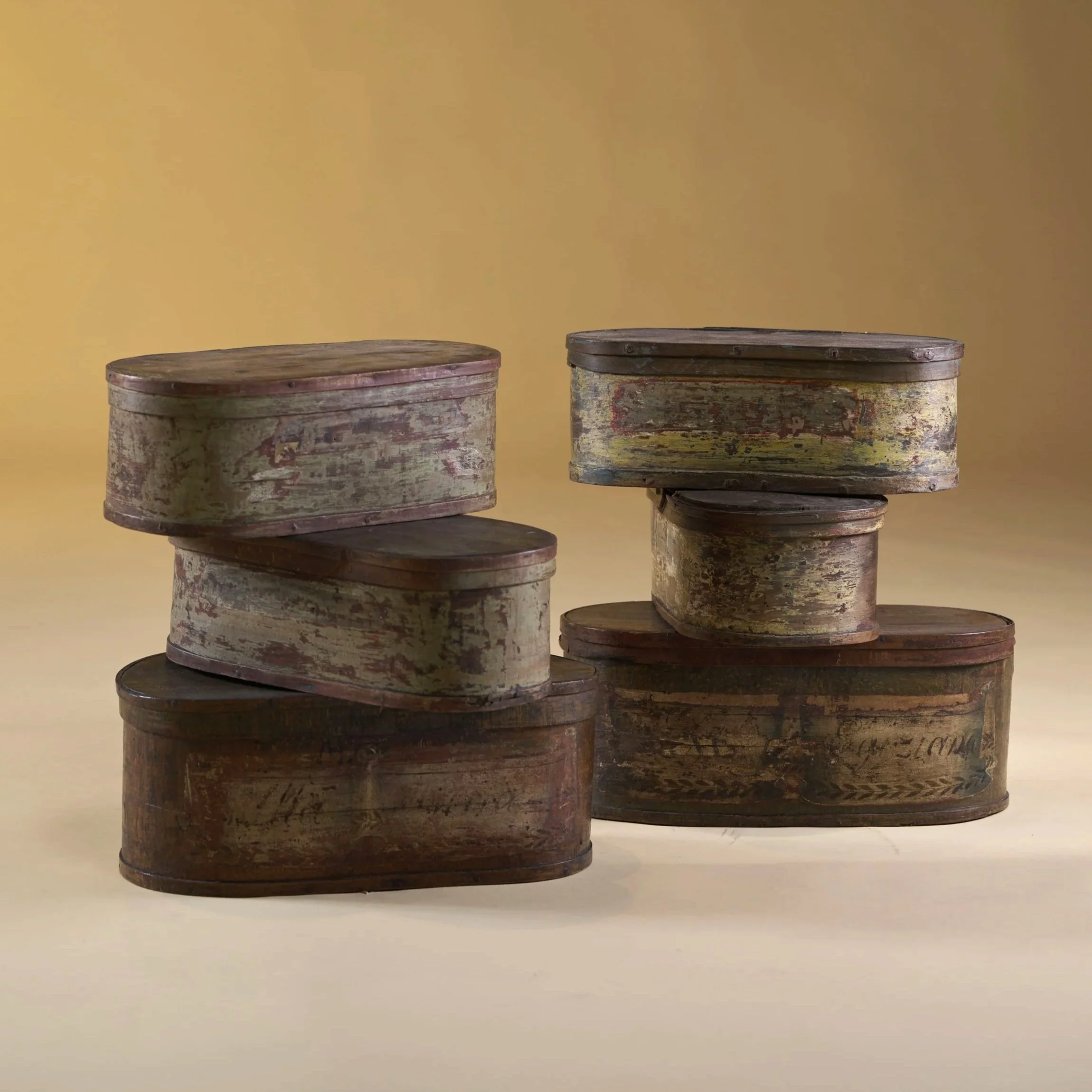 ITALIAN WOODEN PHARMACY BOXES