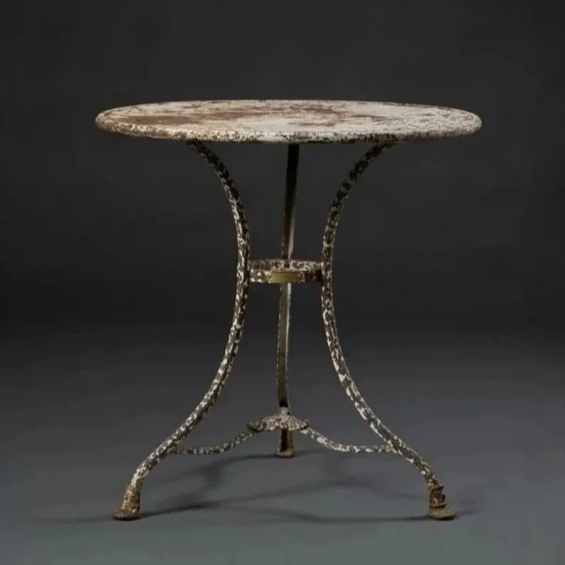 FRENCH ARRAS WROUGHT IRON TABLE