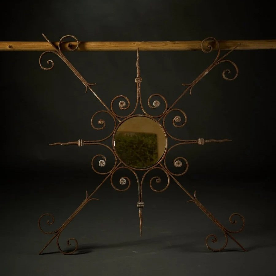 IRON ARROW FRAME SUN MIRROR