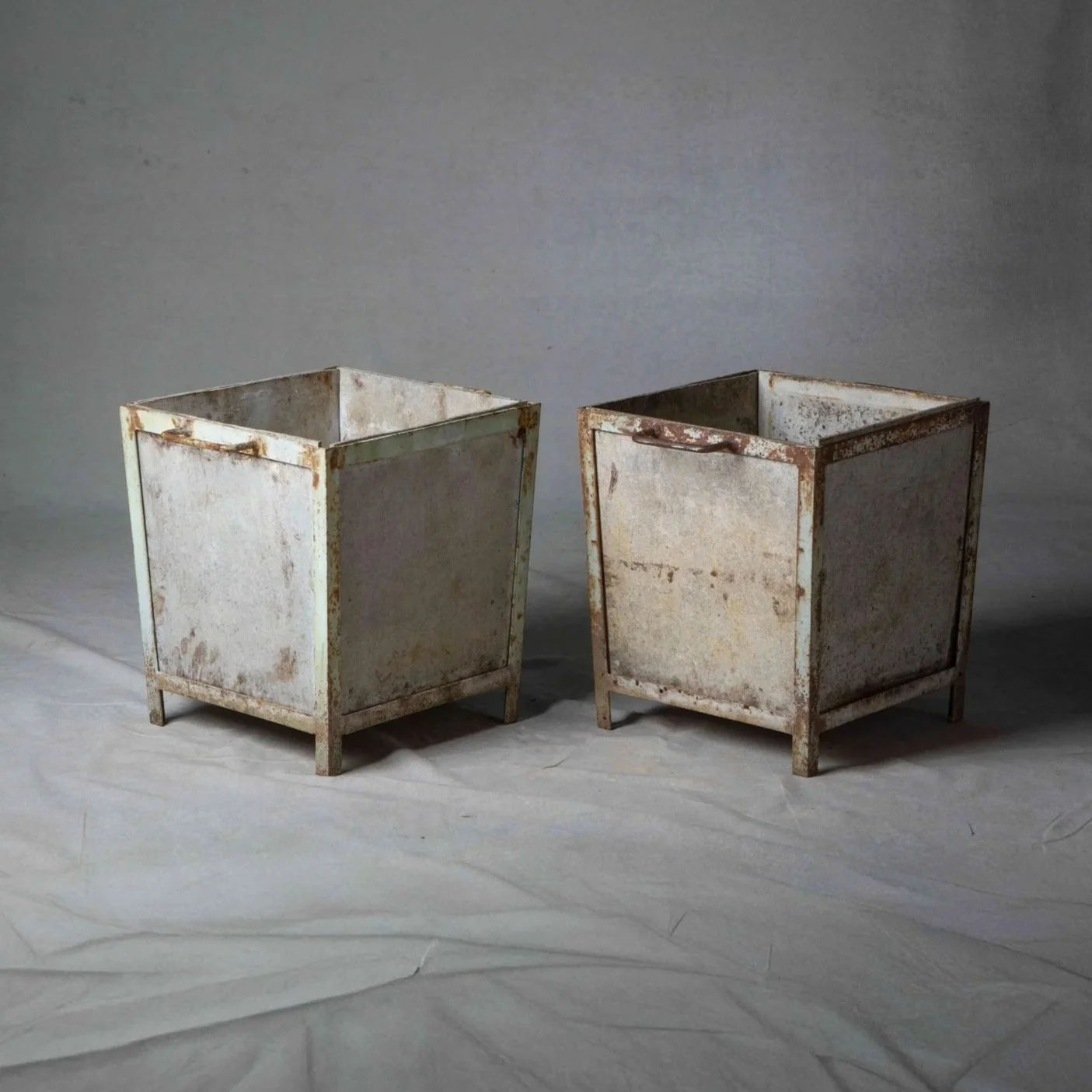 FRENCH IRON CONCRETE ORANGERIE PLANTER