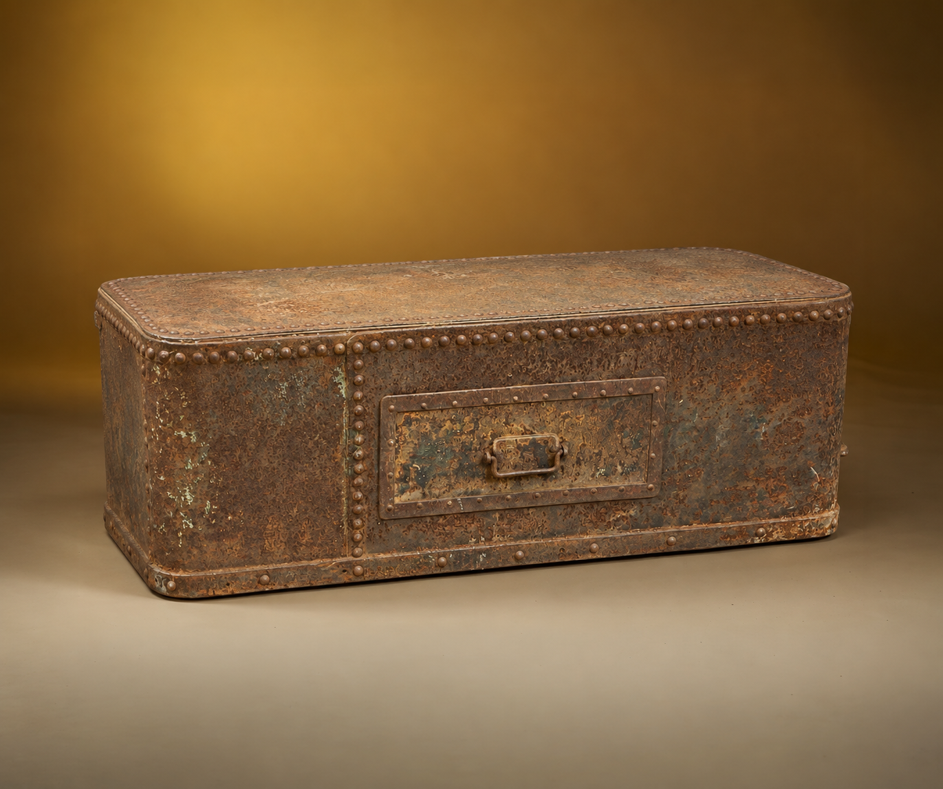 RIVETED TRUNK COFFEE TABLE