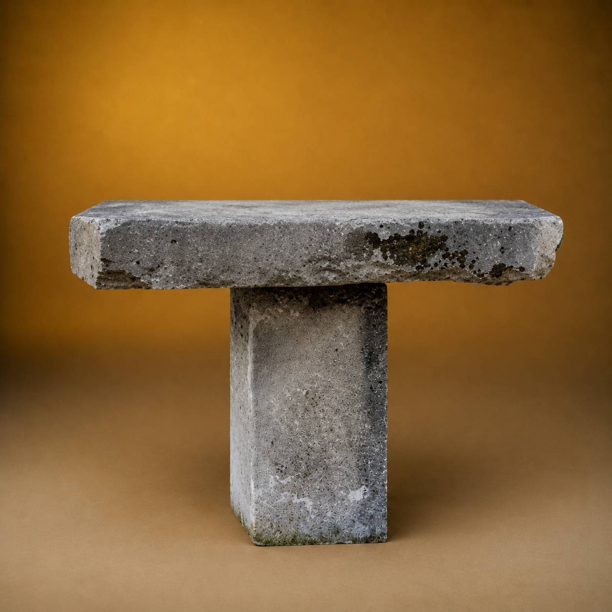 CARVED FRENCH STONE TABLE
