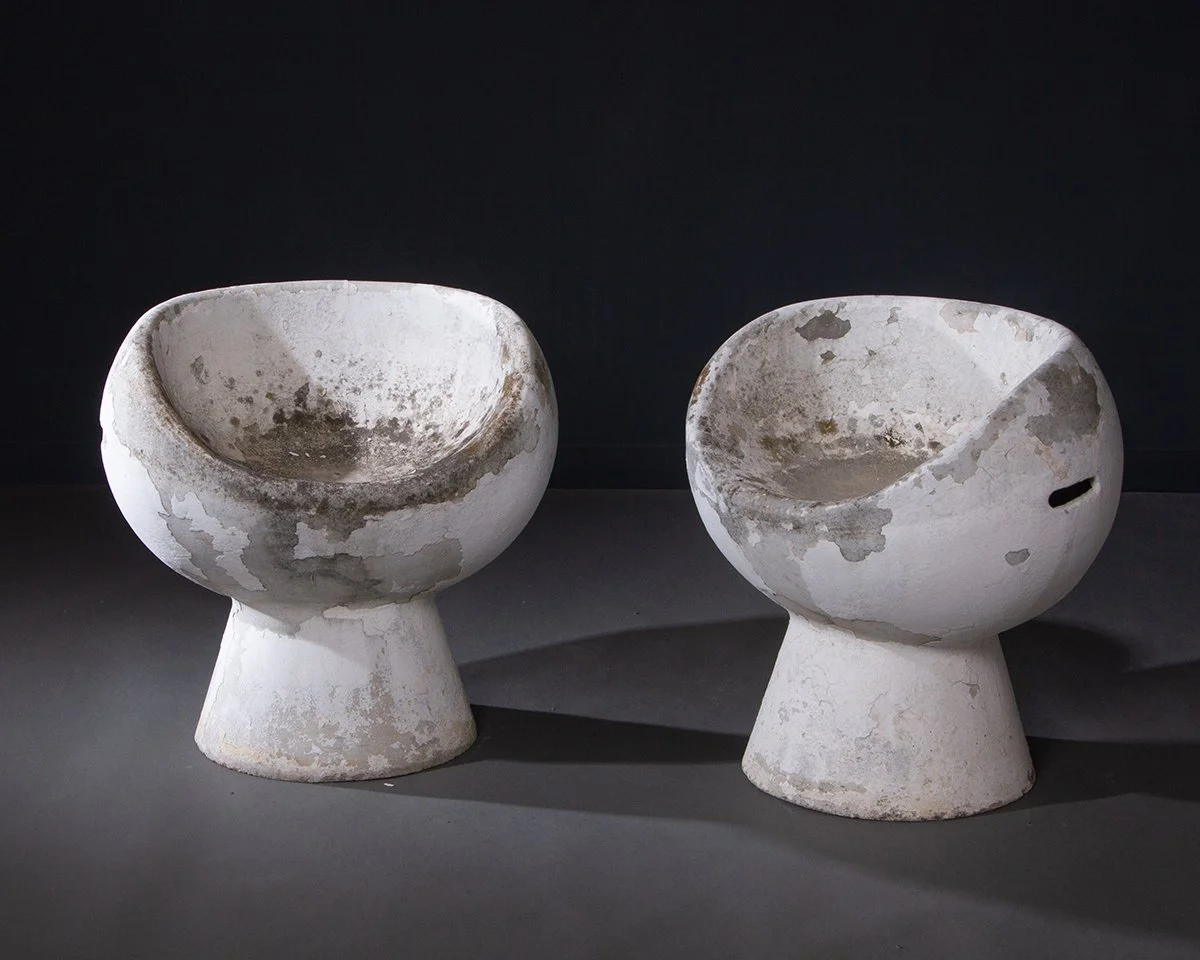 IG19672 Pair of Rare Willy Guhl Concrete Pod Chairs -.jpg