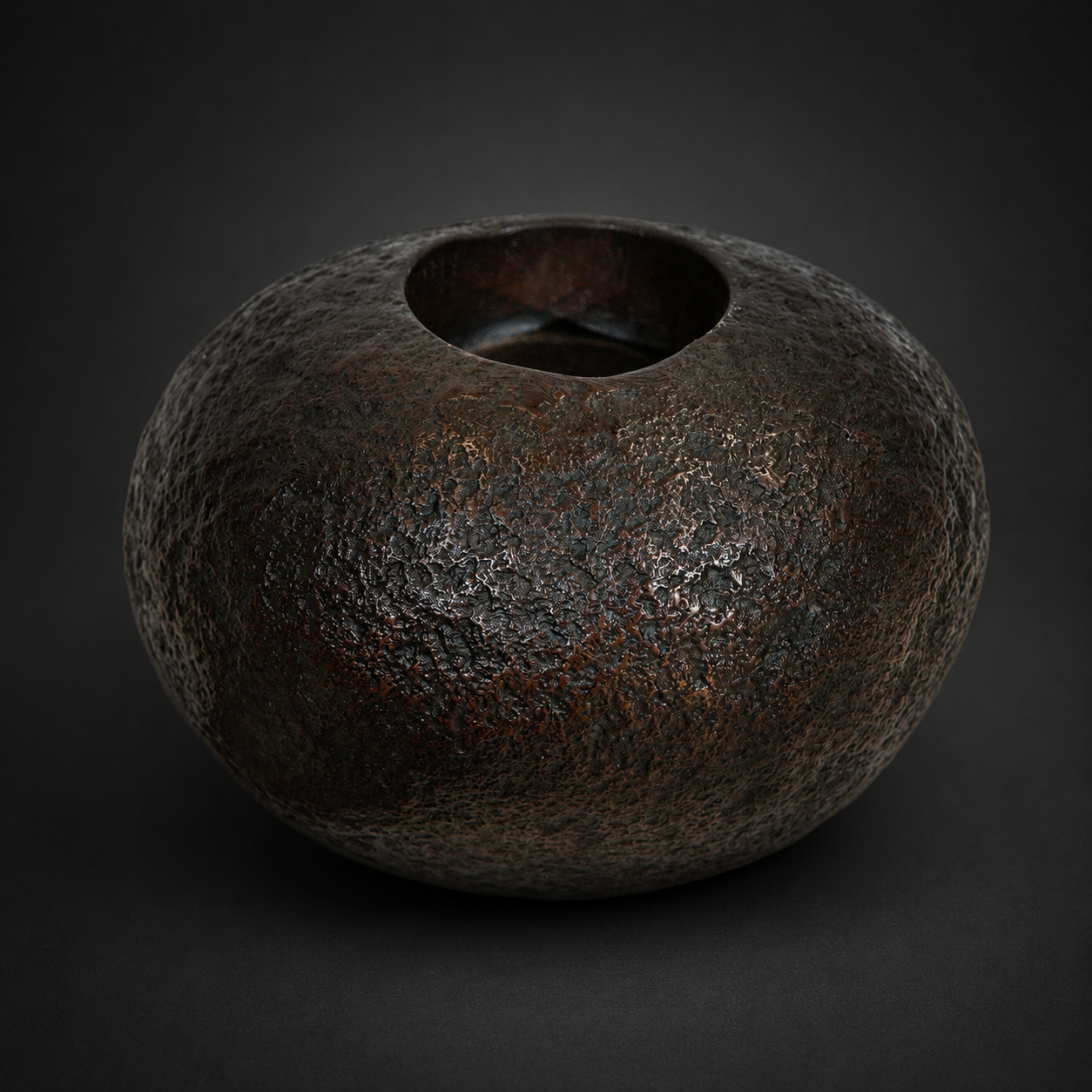 Cast Bronze Medium Rock Planter