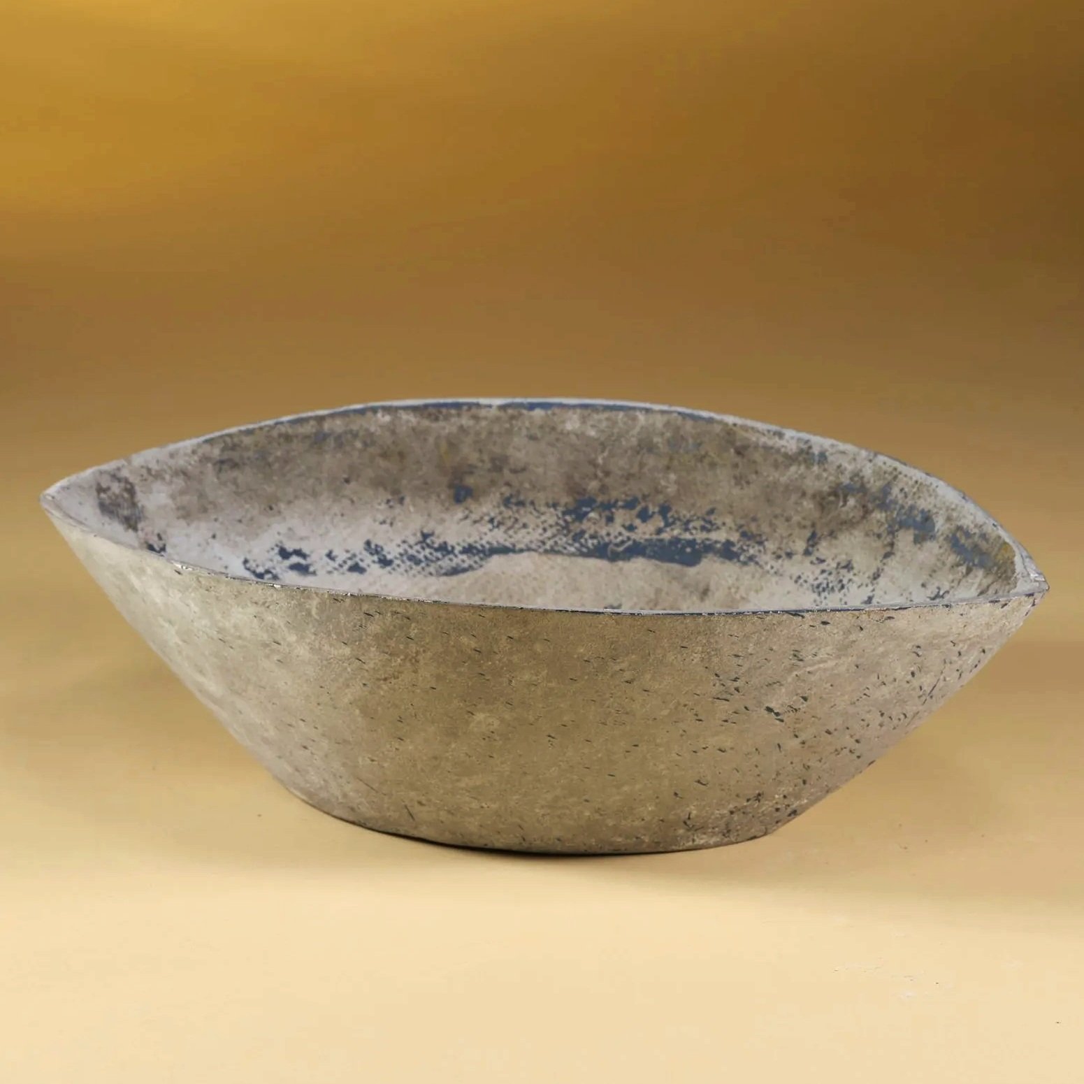FRENCH CEMENT BOAT SHAPED PLANTER