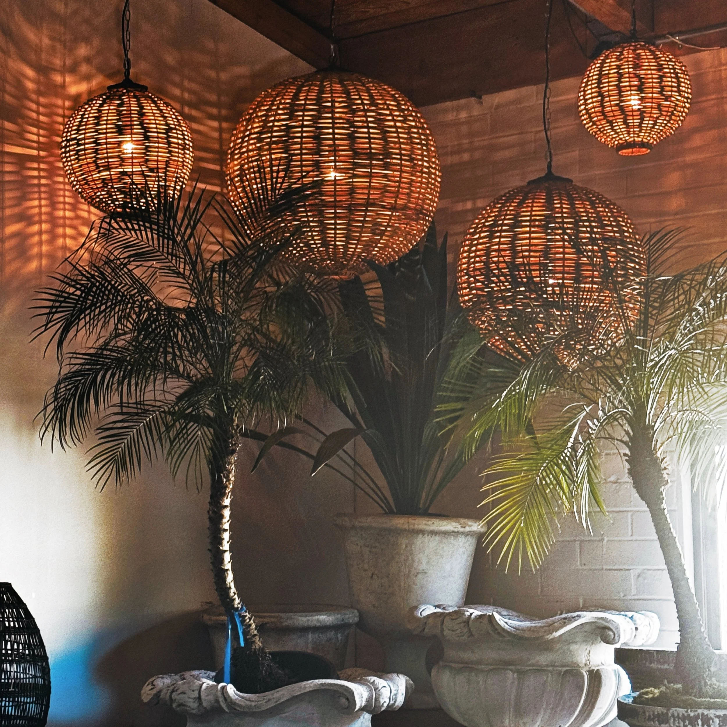 RATTAN GLOBES