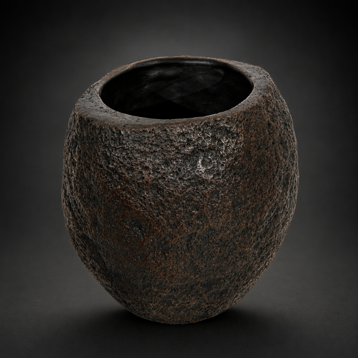 CAST BRONZE ROCK PLANTER