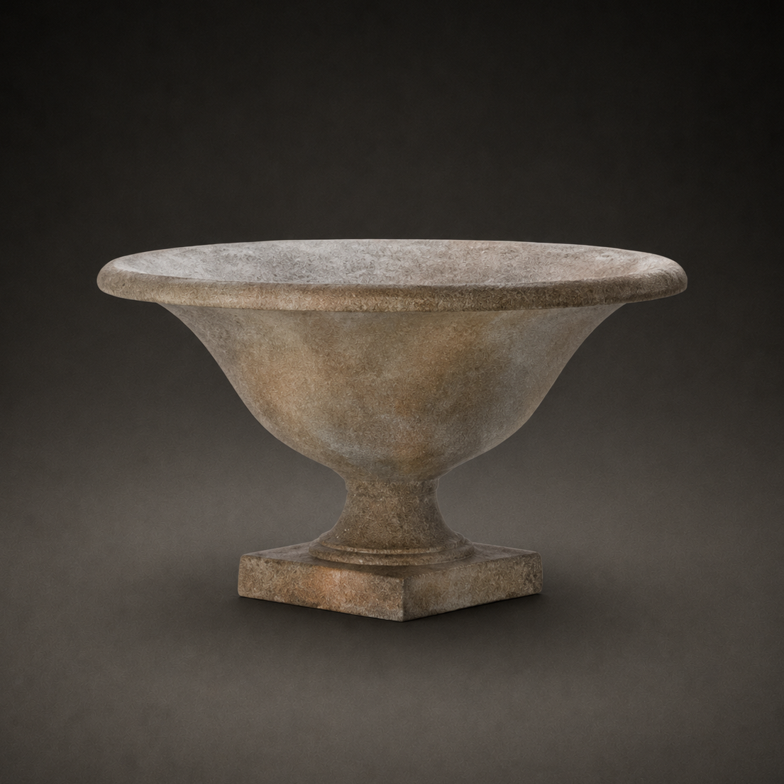 CHAMPAGNE BOWL FOOTED URN