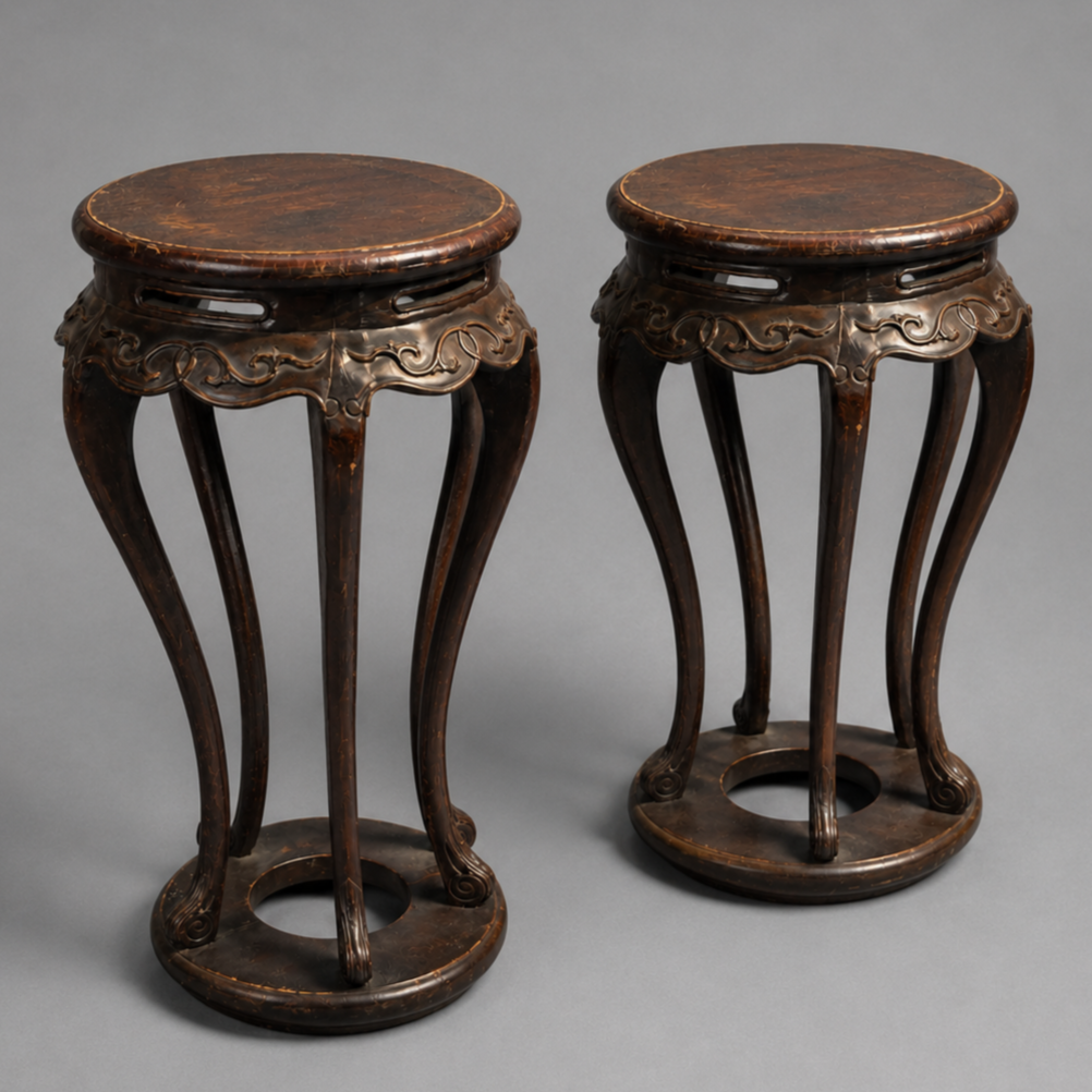 WOODEN PEDESTAL