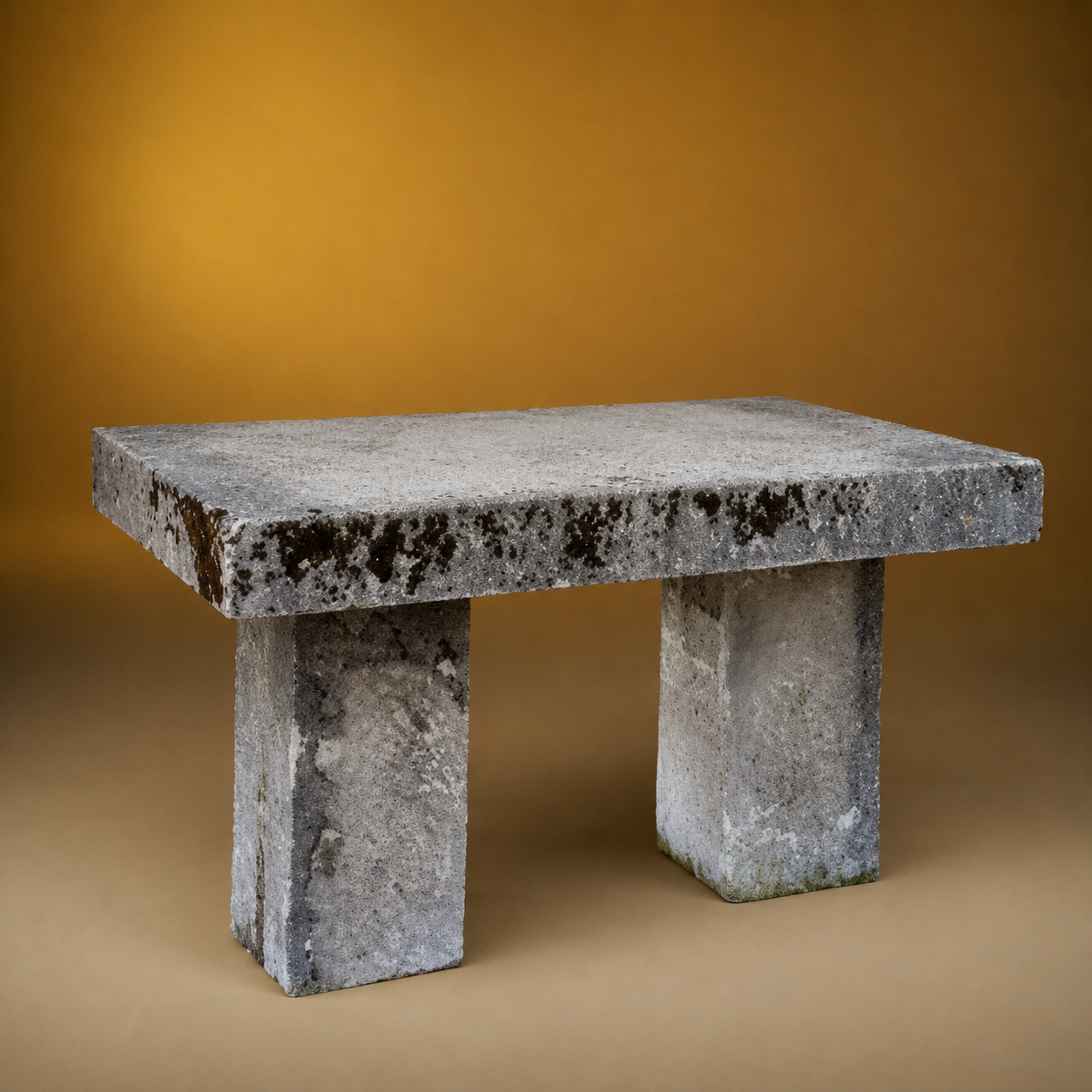 FRENCH CARVED STONE TABLE
