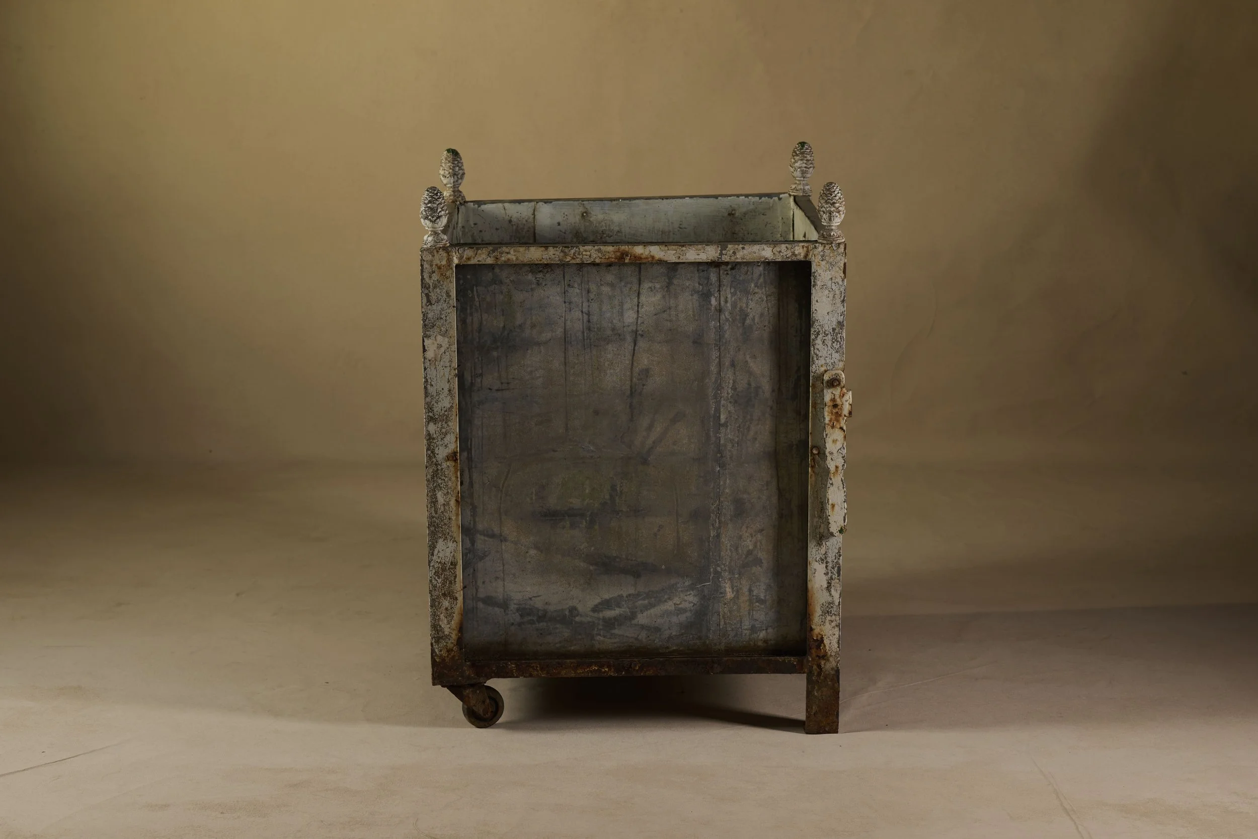 IG21042 Mid Century Pair Cast Iron & Zinc Orangerie. Circa 1950. 24.75''L x 24''W x 33.5''H  (2)-min.jpg