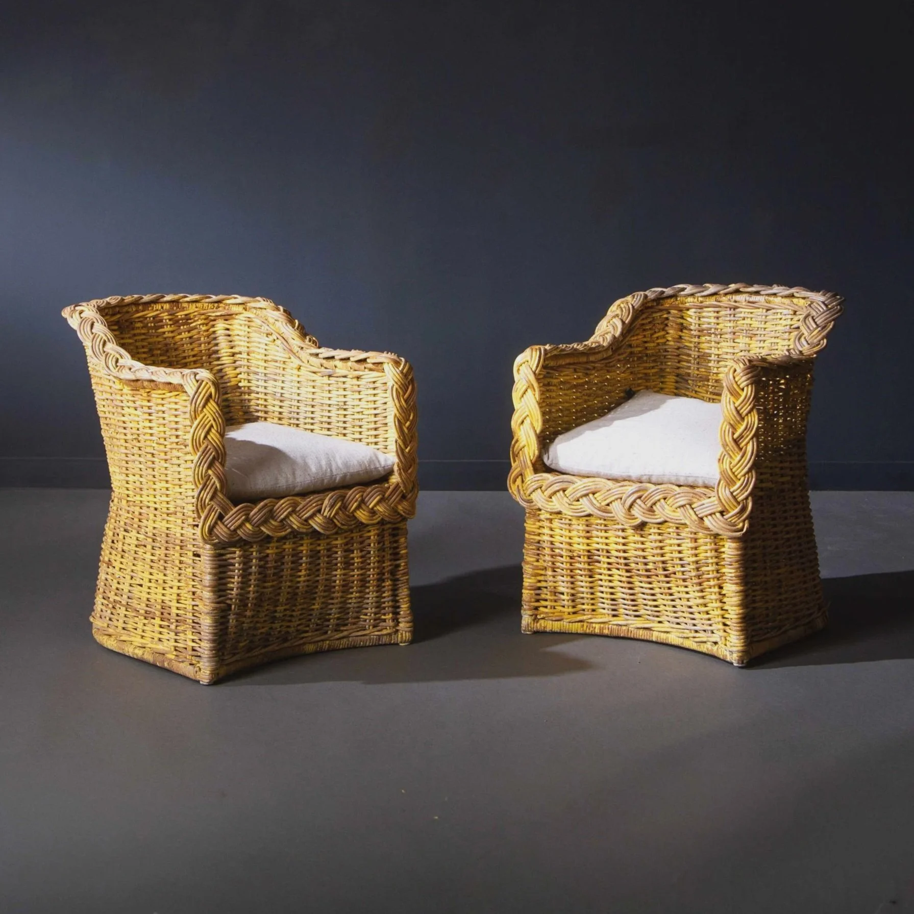 IG19406+Pair+of+Vintage+Wicker+Chairs+with+residual+Yellow+Paint%2C+C_11zon.jpg