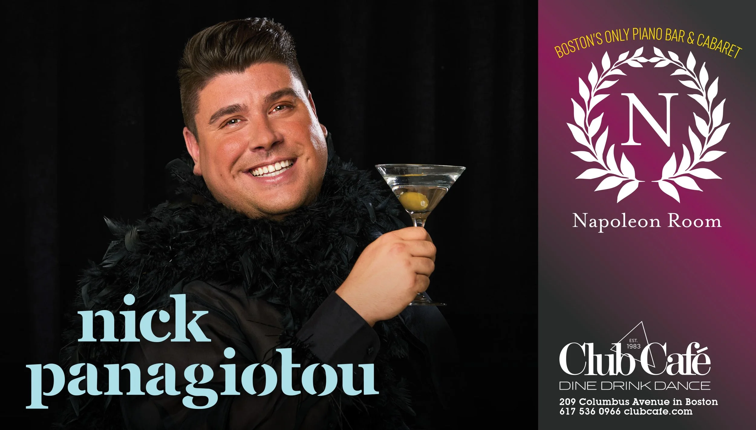 August 28, 2026 – Piano Bar &amp; Open Mic at napoleon room at club cafe