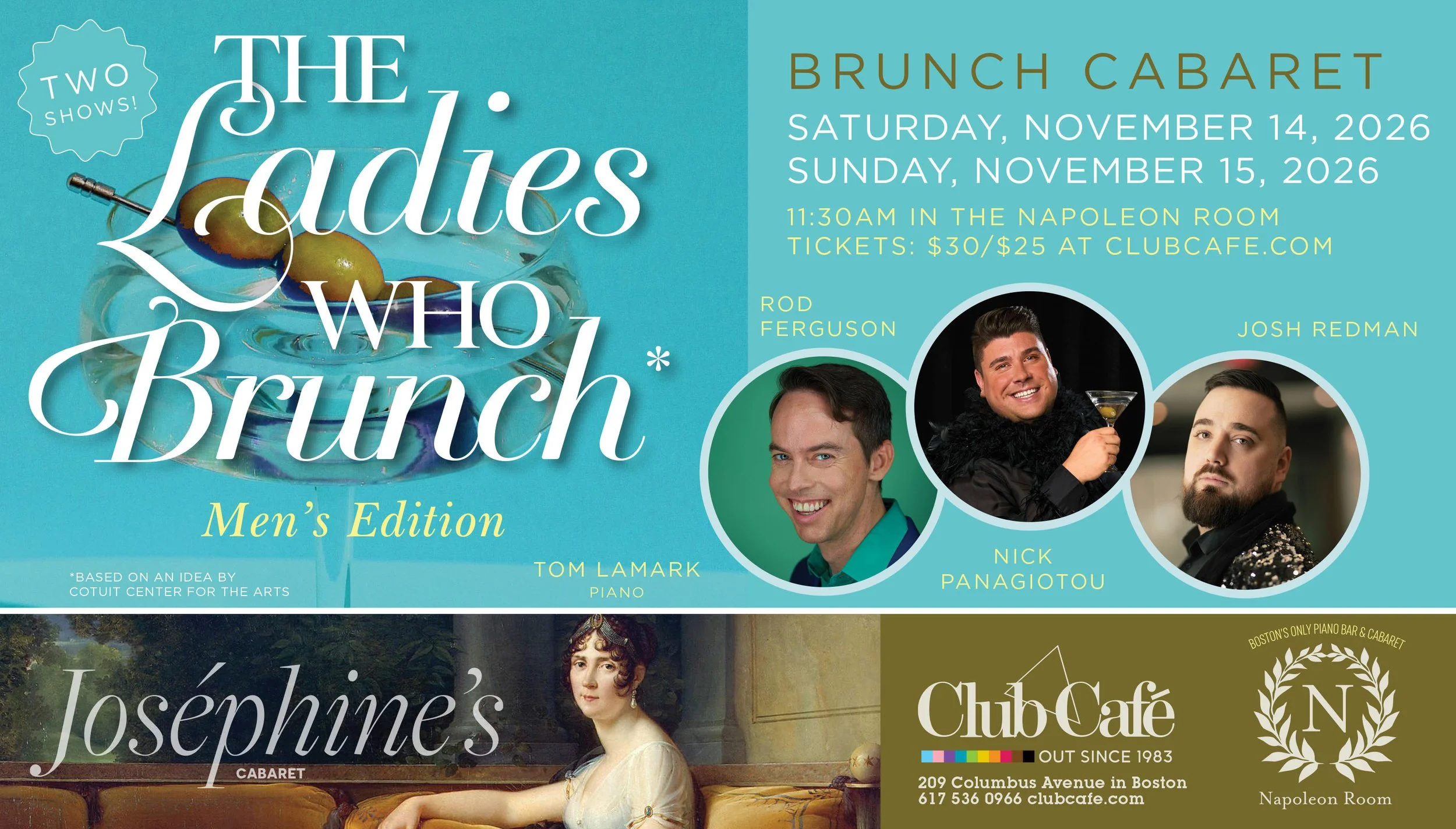 November 14-15: Ladies who brunch at josephine’s cabaret at josephine’s cabaret @ Club cafe