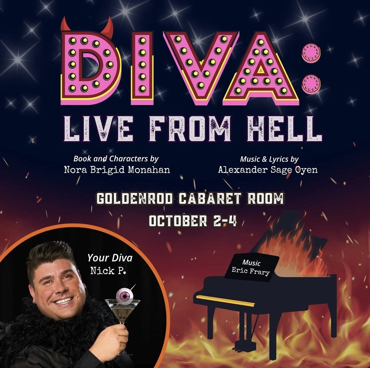 October 1-4, 2026 – Diva: Live From Hell @ Little Garden Theater, Worthington, mA