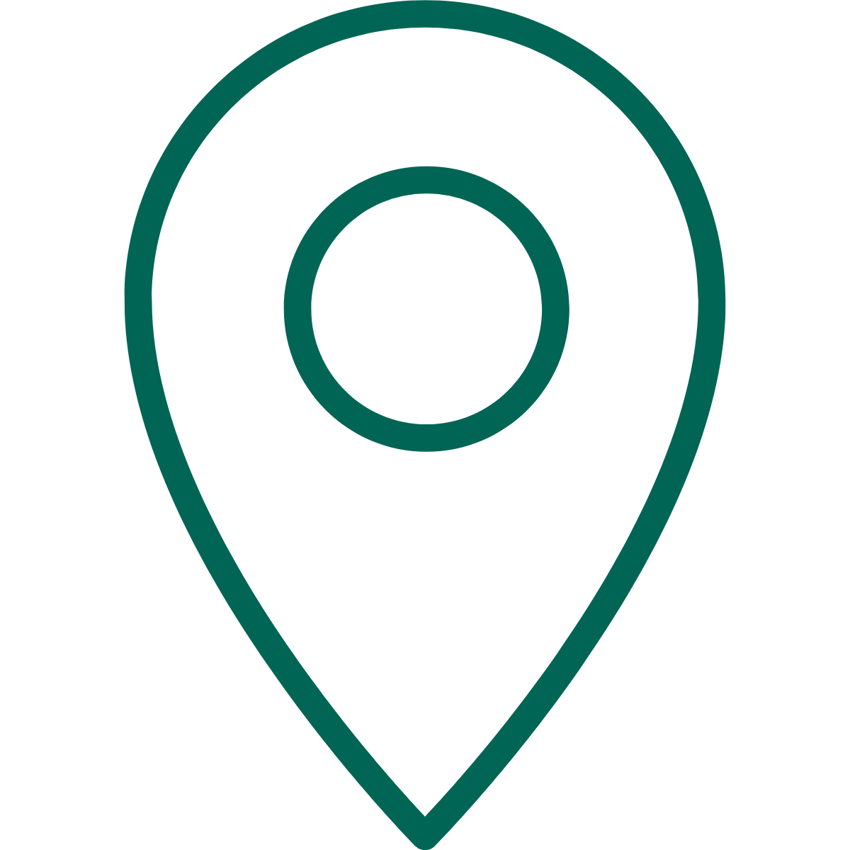 Simplified digital drawing of a tennis court with two halves and a net in the center.