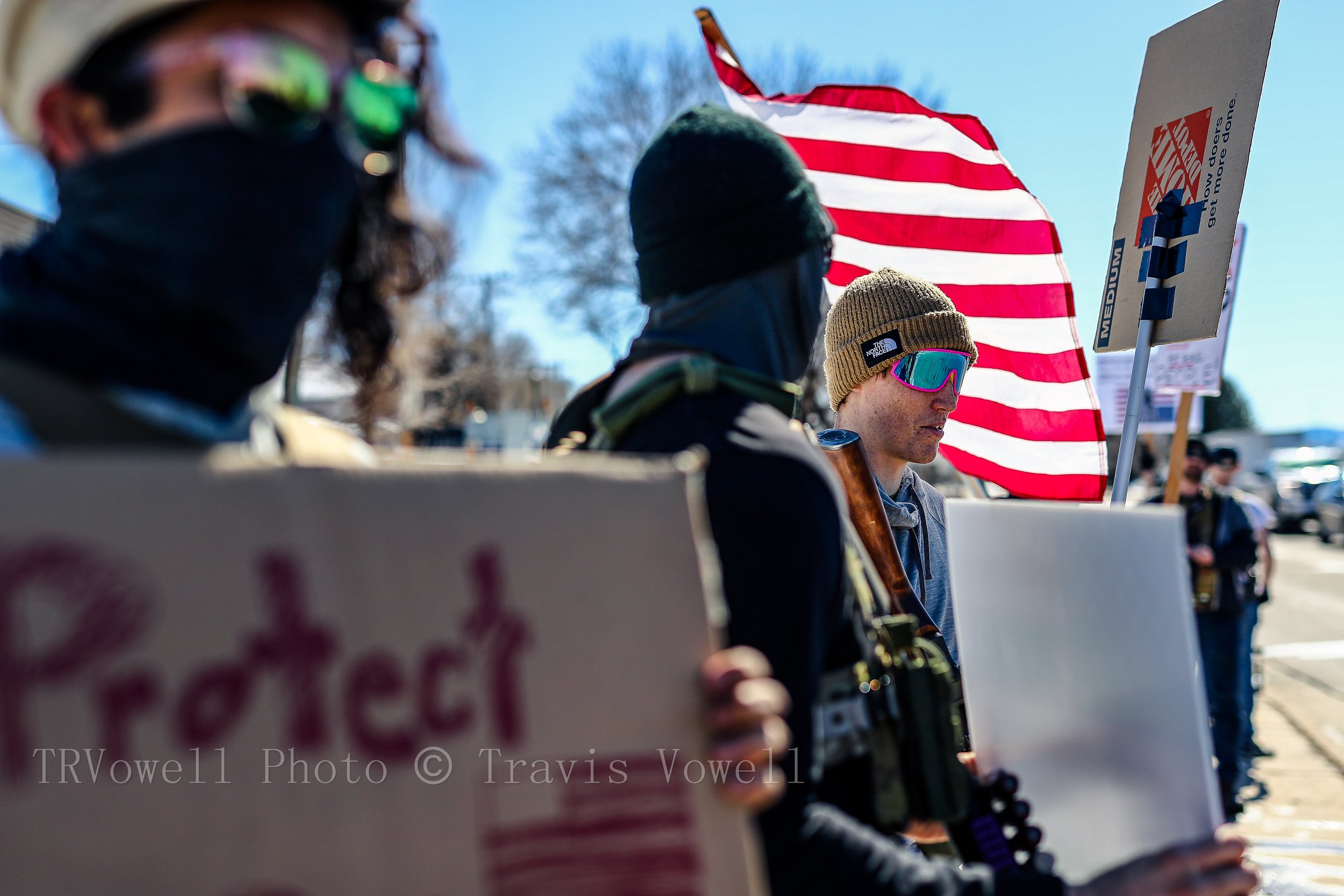 Armed Protest - Demanding ICE accountability - Littleton Colorado - 03/07/2026