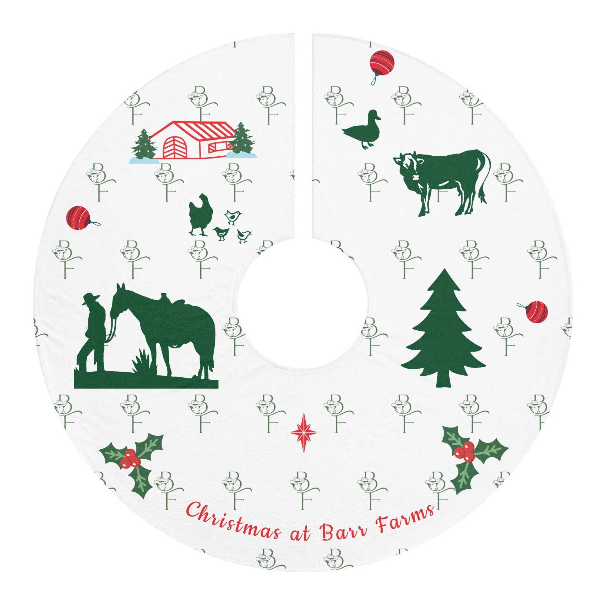 Christmas at Barr Farms Tree Skirt