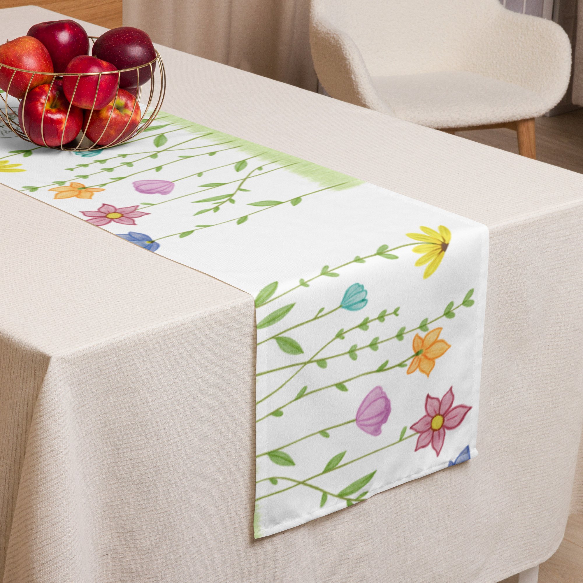 Where New Beginnings Bloom Table Runner