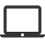 Icon of a laptop computer