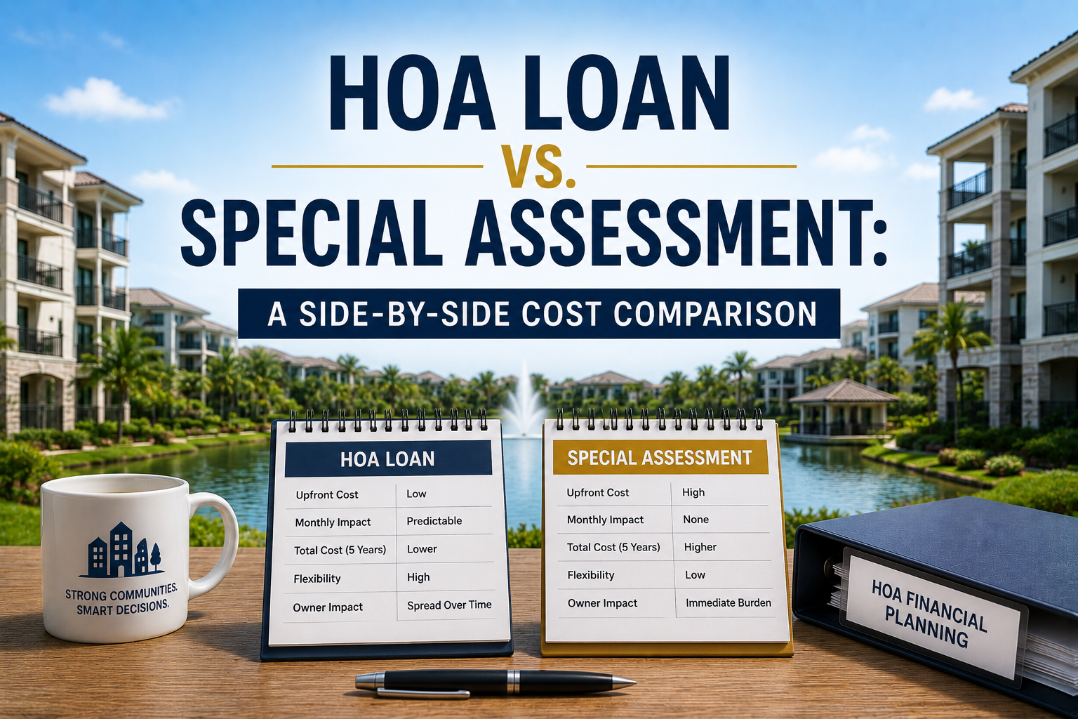 HOA Loan vs. Special Assessment: A Side-by-Side Cost Comparison