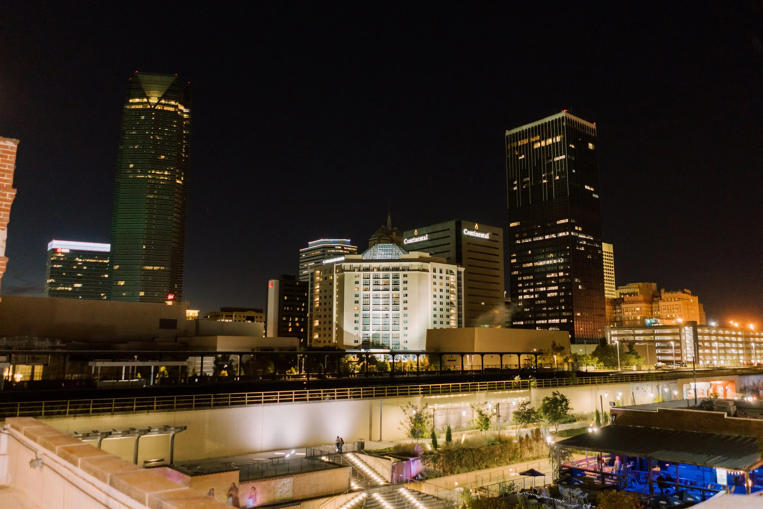 Skyline on Bricktown Canal