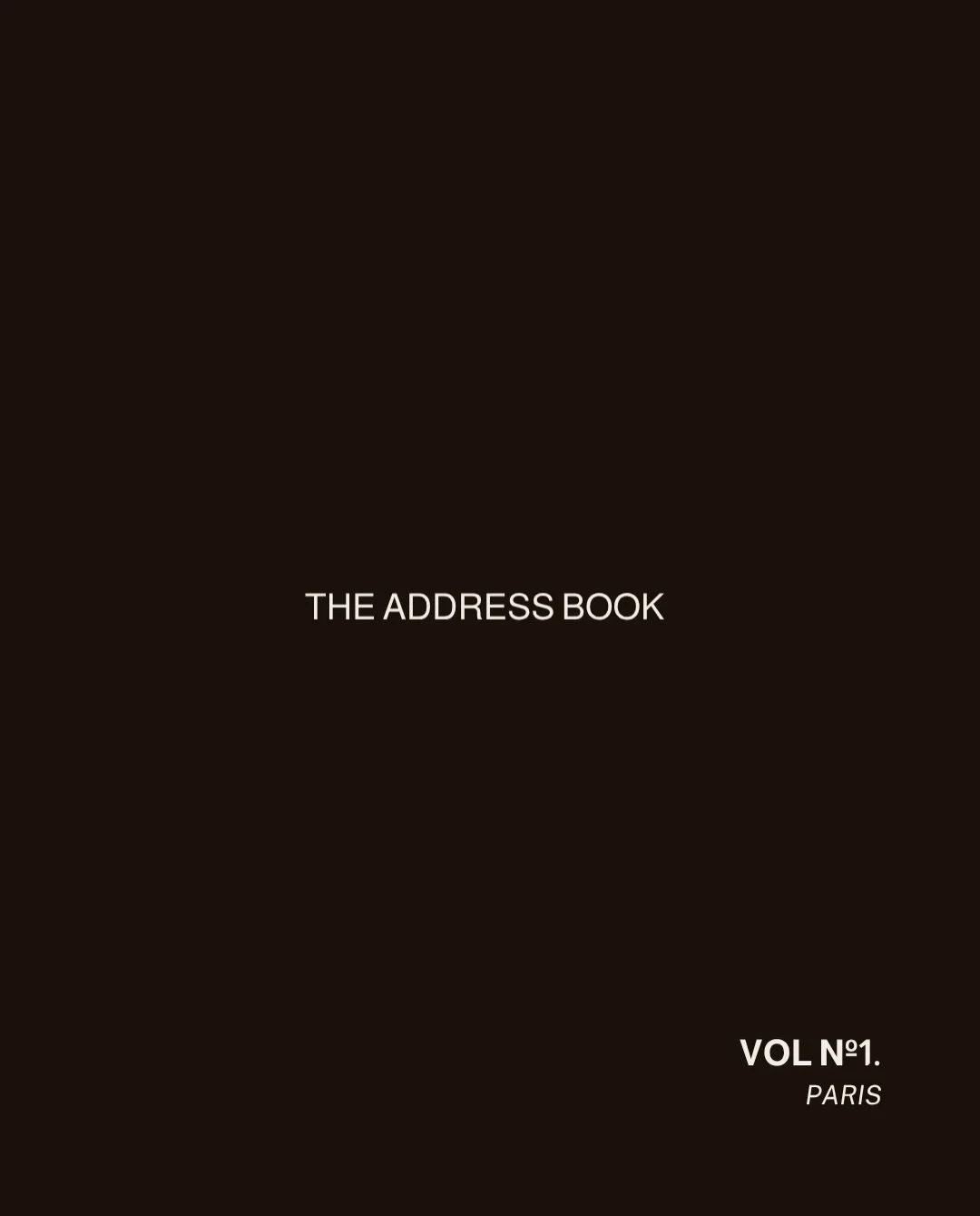 The Address Book: Paris 
Three addresses worth knowing. 

The Stay - Monsieur Georges
Paris, with the lights turned down 

The Table - Billie 
For when dinner is the evening 

The Stroll - Jardin Du Luxembourg
Take a chair, take your time 

See you i