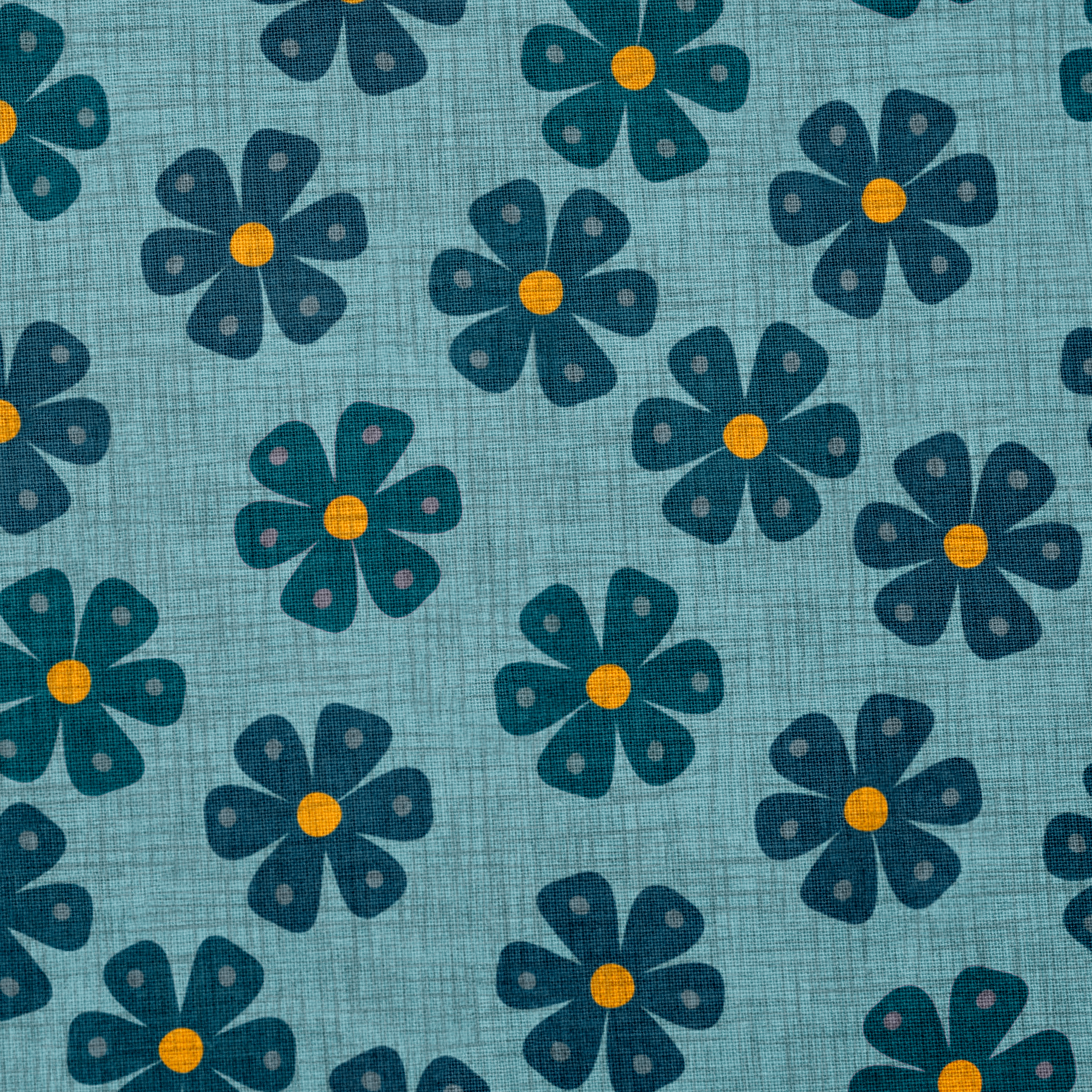 Blue Giant Daisies Cotton.png