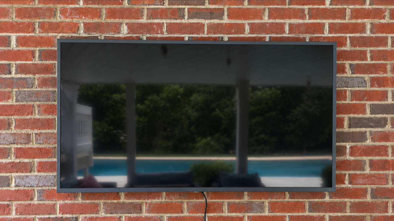 Outdoor Tv on brick