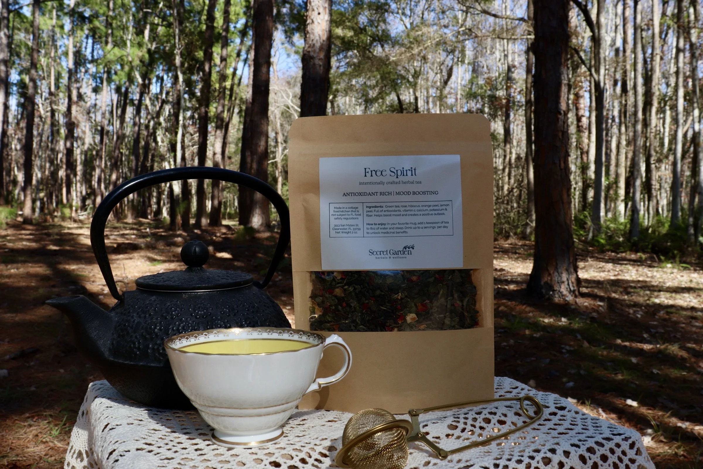 Free Spirit Tea | Uplifting Herbal Blend - 1 oz