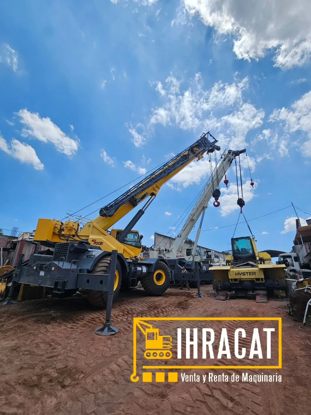 Grove RT700E y Terex RT780-1 en acci&oacute;n 
Cotiza tu maniobra 
Maniobra, Jornada, Semana o Mes 
🙏💪👷🔥