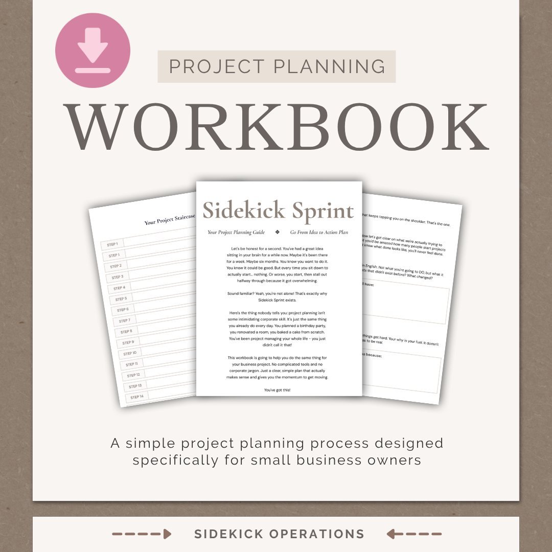 You know that big project you've been thinking about for months...?

A while back, a client came to me frustrated. She had a new service idea she'd been sitting on for almost a year. She knew it was good, she definitely wanted to do it, but every tim