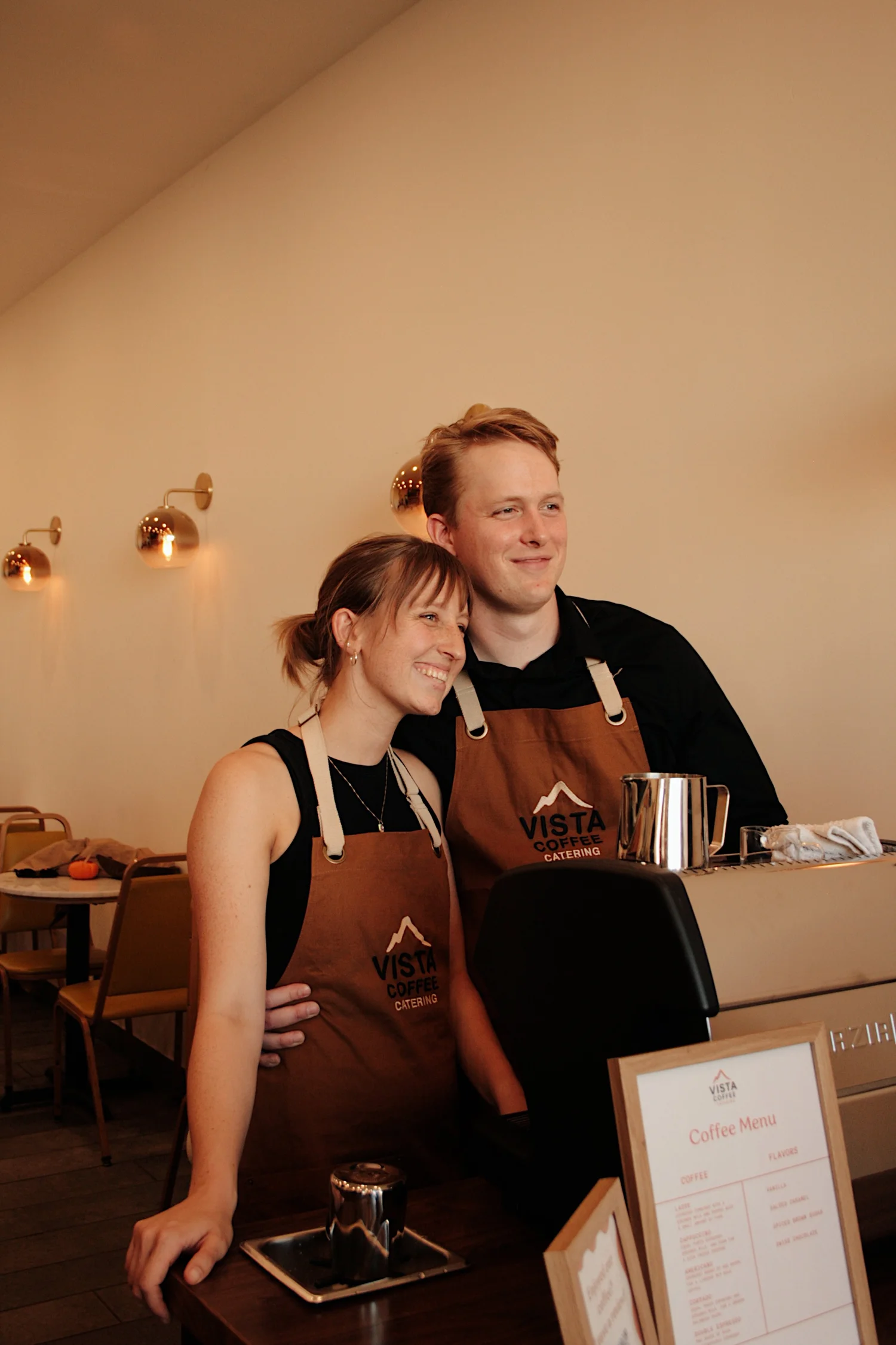 Vista Coffee Catering baristas at mobile espresso bar Philadelphia event