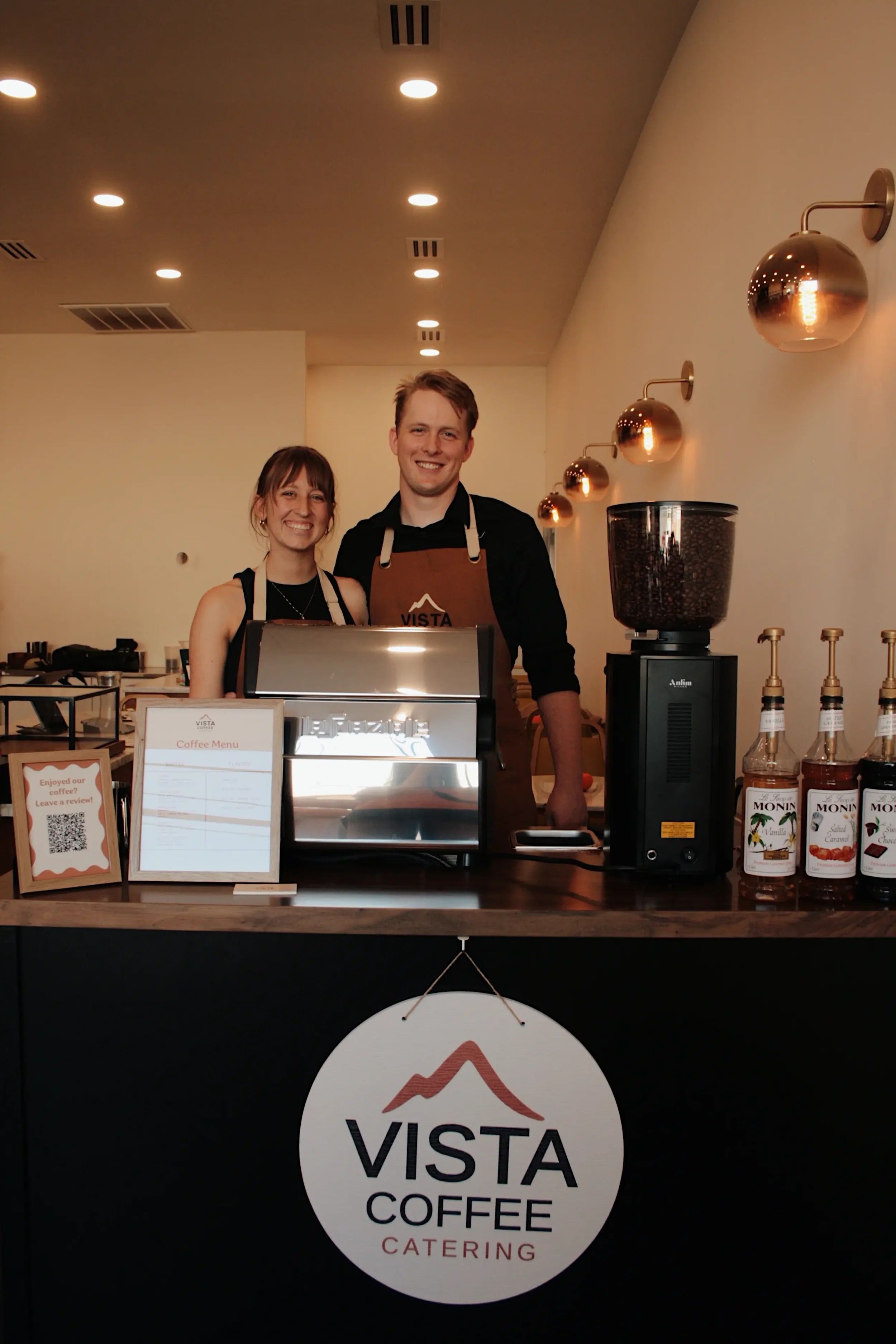 Vista Coffee Catering mobile espresso bar setup Philadelphia PA