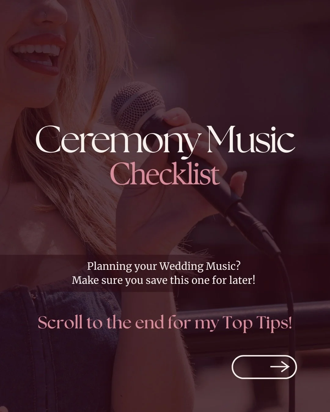 Ceremony Music: Checklist ✅ 

If you&rsquo;re planning a Wedding - you need to save this one! 

Welcome to my new, more informative series of content, where I will be giving you some top tips and advice for all things Wedding Music related 🎶 

Let m