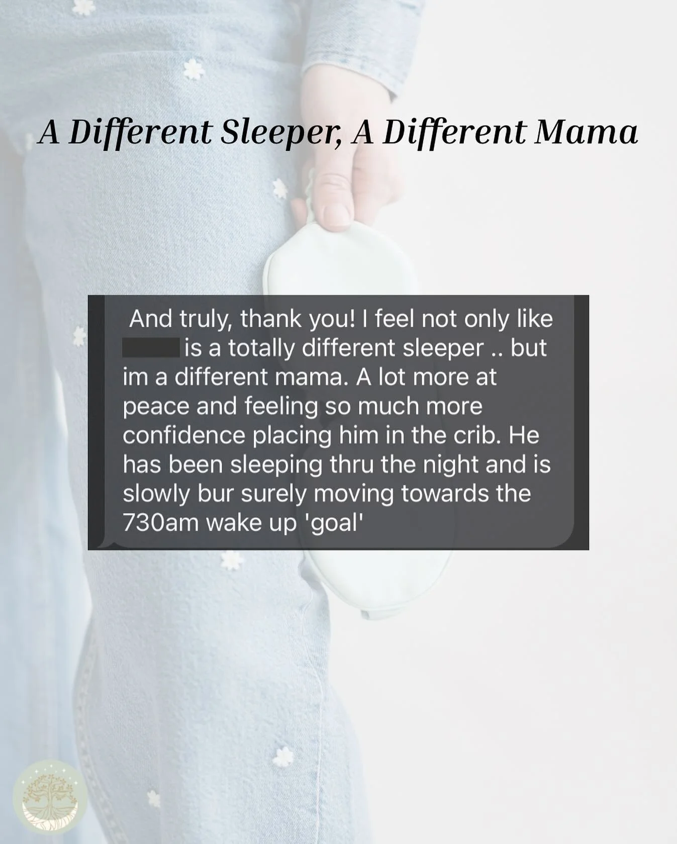 This is the whole reason I do what I do ❤️ Seeing families go from exhaustion to peace, from doubt to confidence, is the most rewarding part of my work. This mama&rsquo;s little one is now sleeping through the night, and she finally feels the peace a