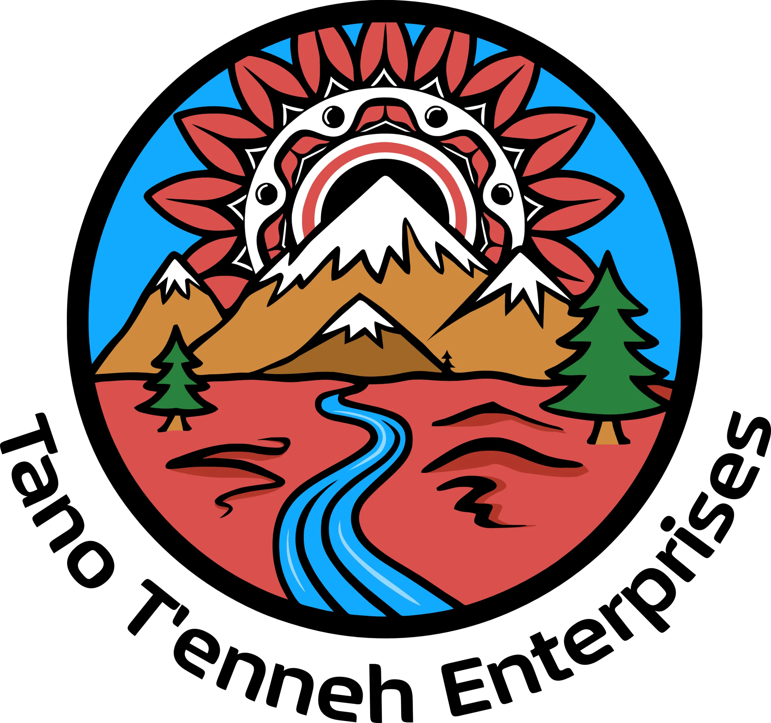 Image of the Tano T'enneh Enterprises logo in colour.